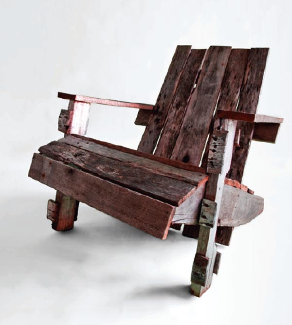 Chair Made from Old Pallet Wood