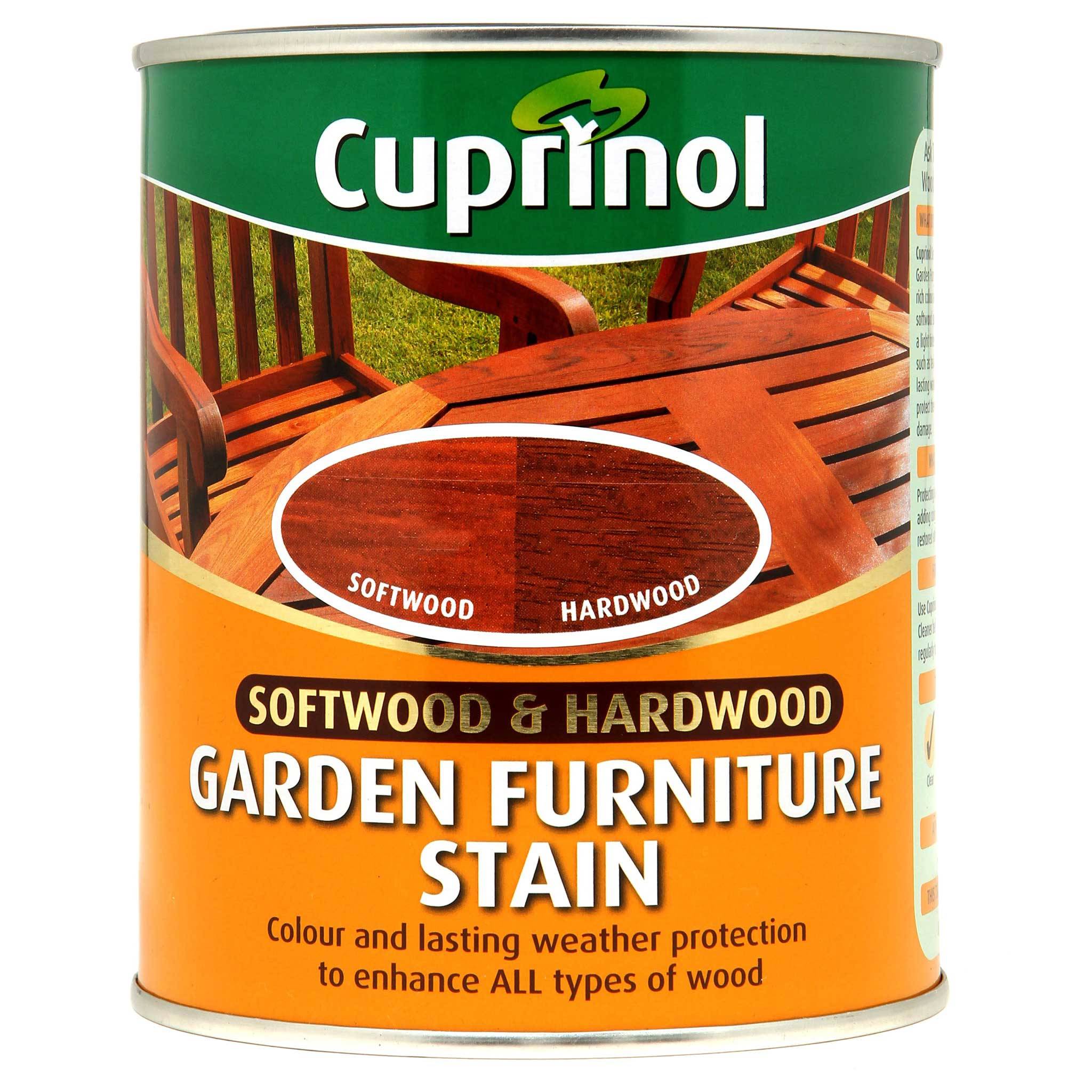 cuprinol garden furniture stain 750 ml hardwood and softwood