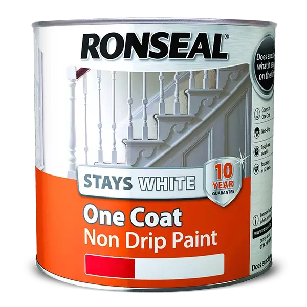 Ronseal Stays White One Coat Non Drip Paint