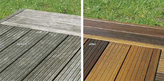 Before and After Wood Reviver
