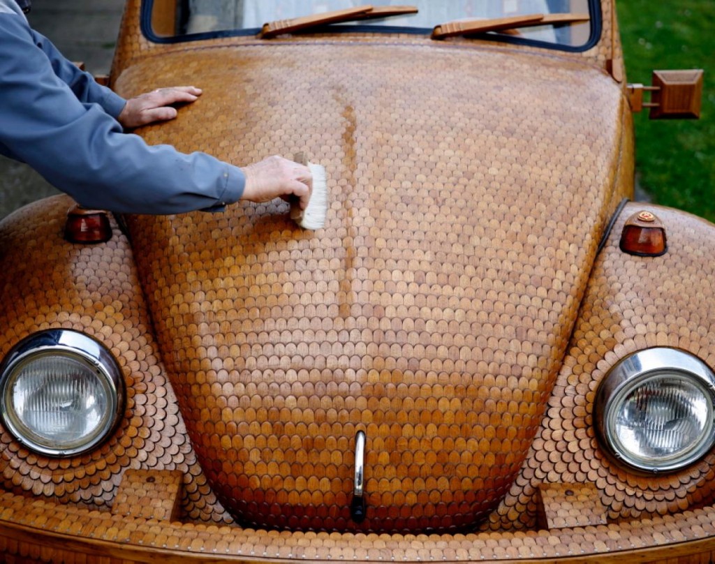 Wooden Volkswagen Beetle