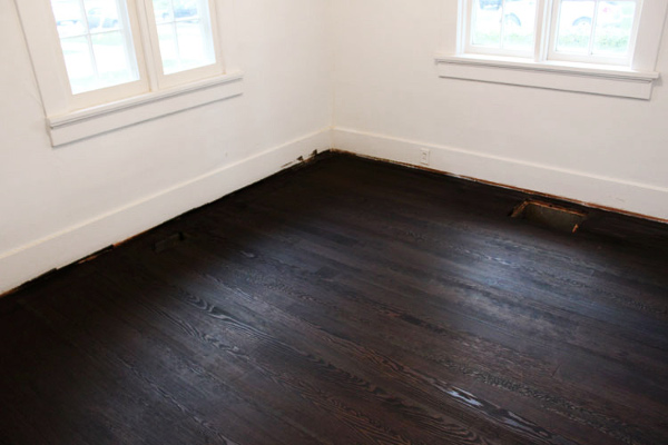 Black Wood Floor Stain Finishes