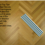 sanding direction herringbone