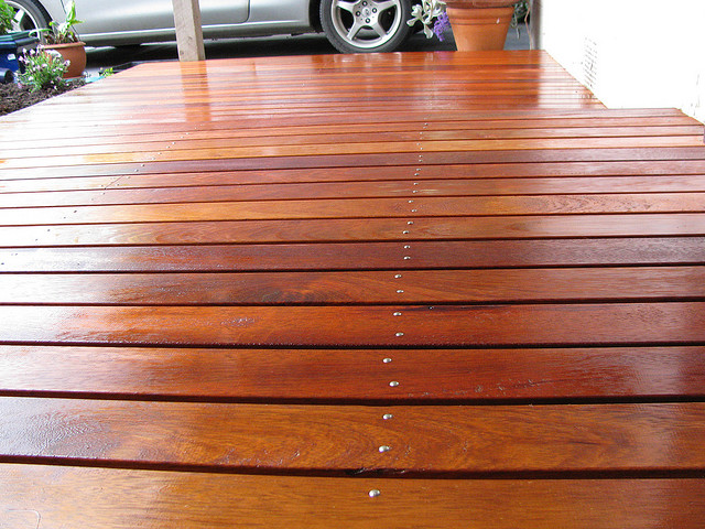 decking oil applied