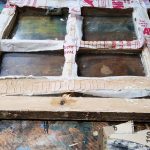 Lifting away the peelaway 1 and old paint