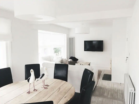 74, By The Sea | Scandinavian Style Coastal Rental Home in Kent | Lounge-diner scandinavian-style-coastal-rental-home-in-kent-lounge-diner