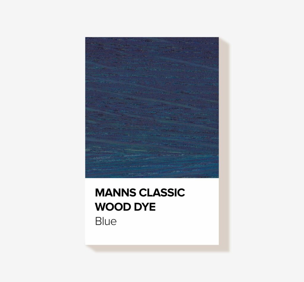 A classic blue wood stain for interior wood