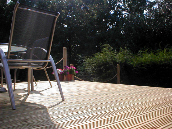 Garden decking needs treating before Autumn and Winter