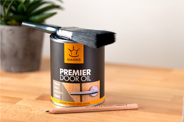 Manns Premier Door Oil for protection and enhancing internal wooden doors