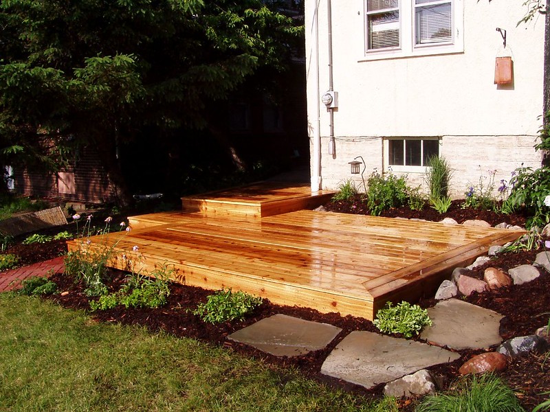 A beautiful example of cleaned and finished decking