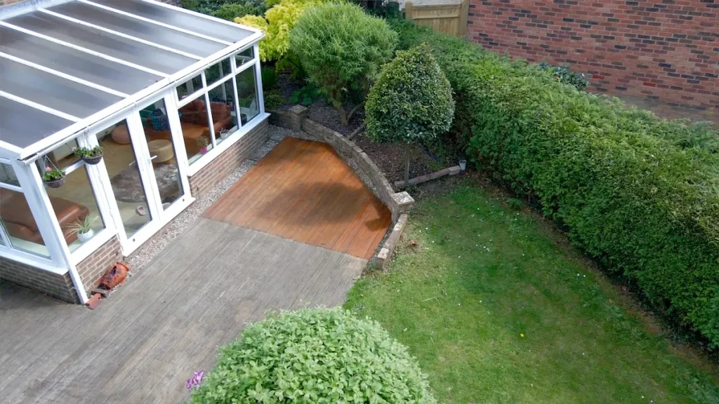Restoring old weathered wooden decking