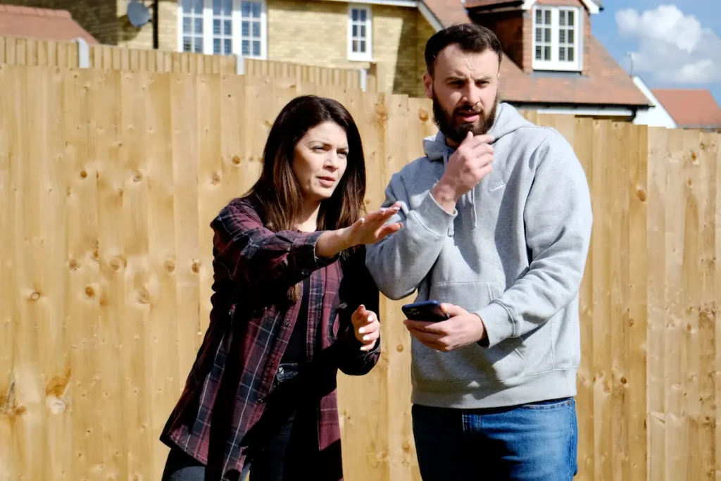 Choosing wood finishes for a garden fence pergola and decking