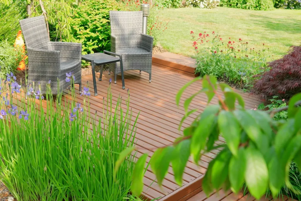 How our decking looks one year on