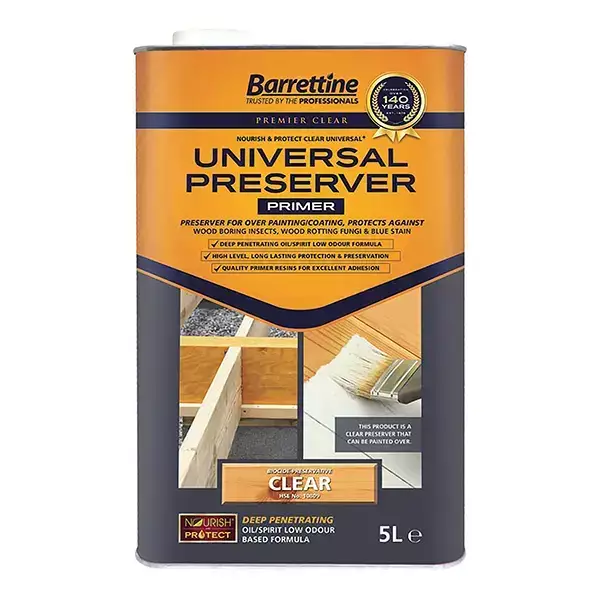 Barrettine Premier Universal Preserver - low-odour wood treatment without wax
