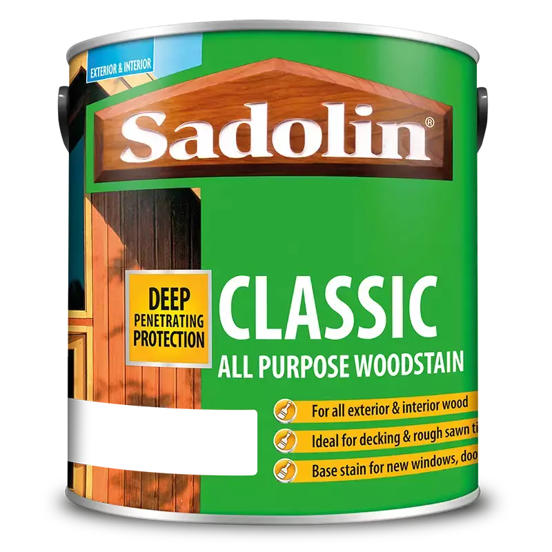 Sadolin Classic All Purpose Woodstain in Burma Teak for garden fencing