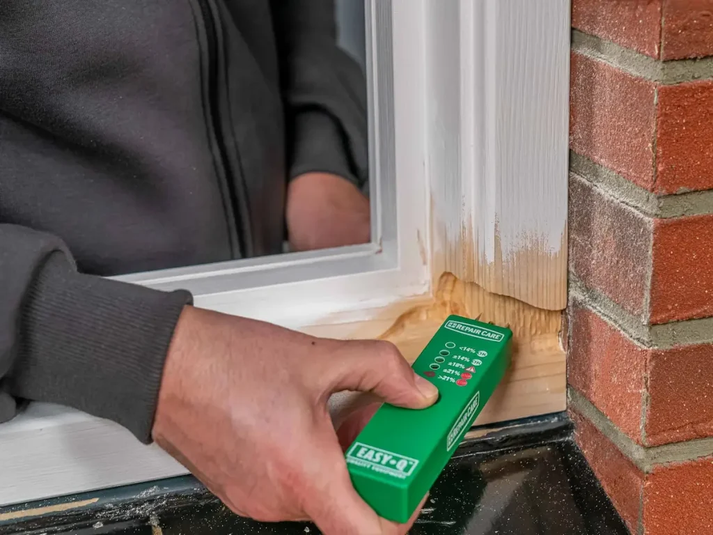 Check the moisture content of the remaining timber