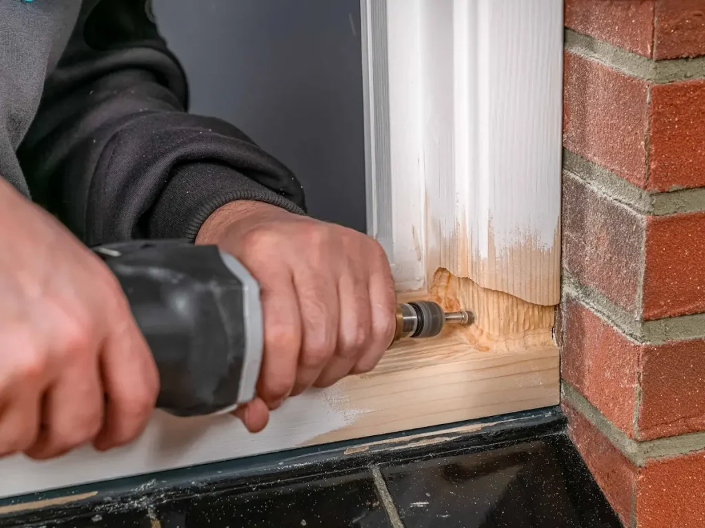 Remove paint and rotten wood