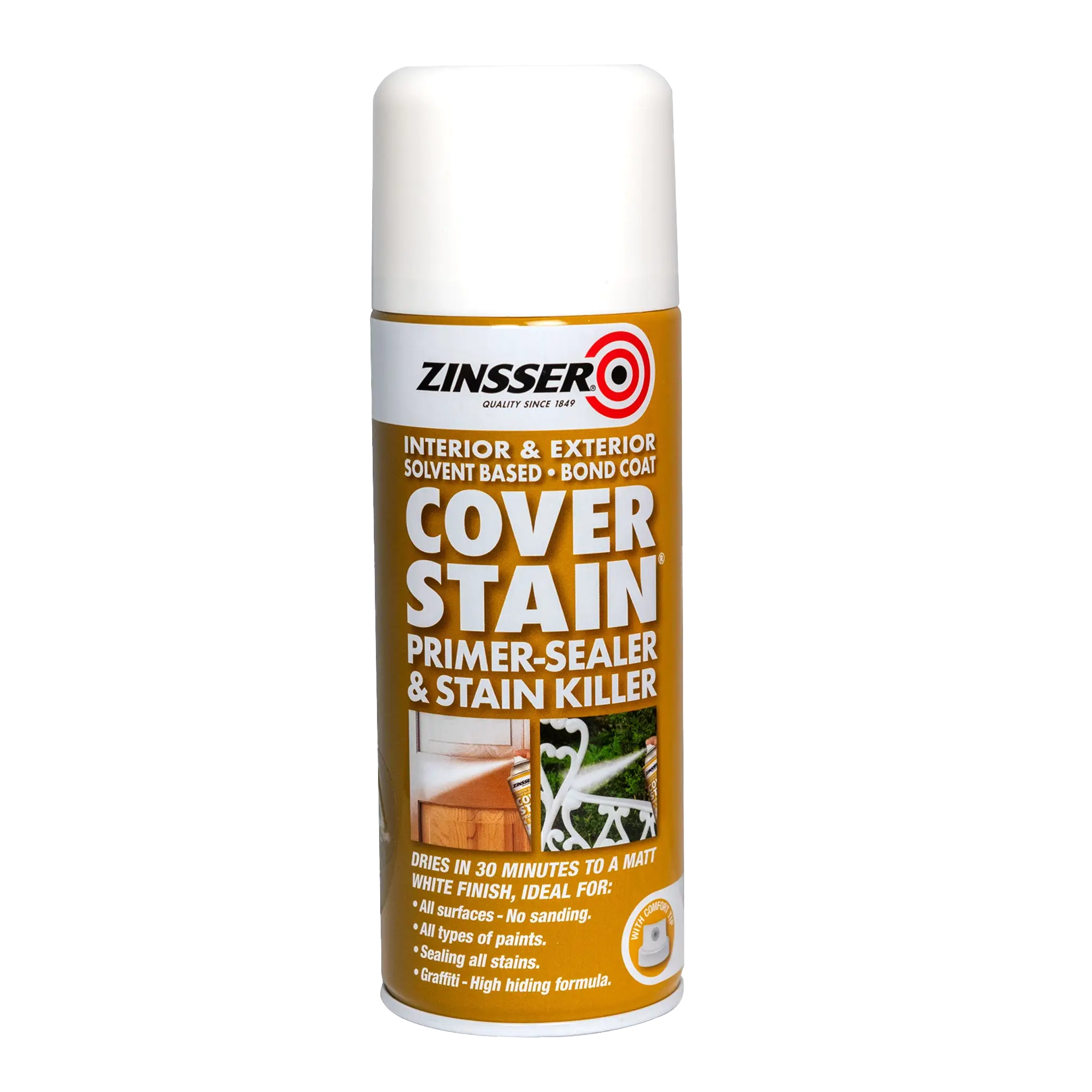 Zinsser Cover Stain Aerosol, Stain Block Primer and Sealer Spray