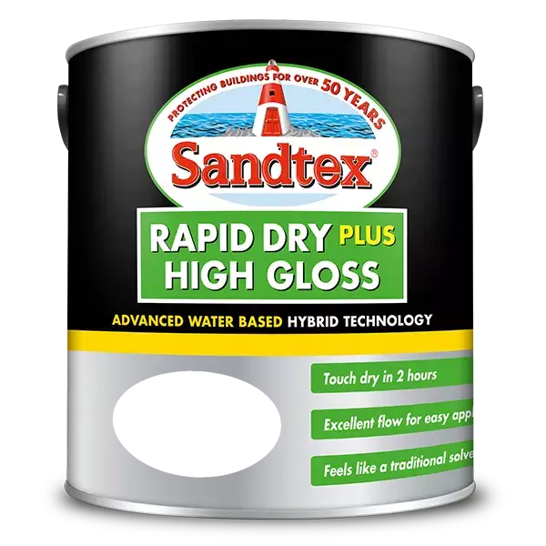 Sandtex Rapid Dry Plus High Gloss Paint Rapid Dry Gloss Paint