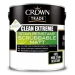 Crown Trade Clean Extreme Stain Resistant Scrubbable Matt