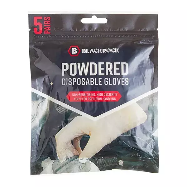 Blackrock Powdered Disposable Vinyl Gloves