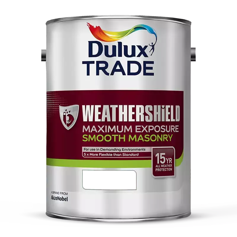 Dulux Trade Weathershield Maximum Exposure Smooth Masonry Paint