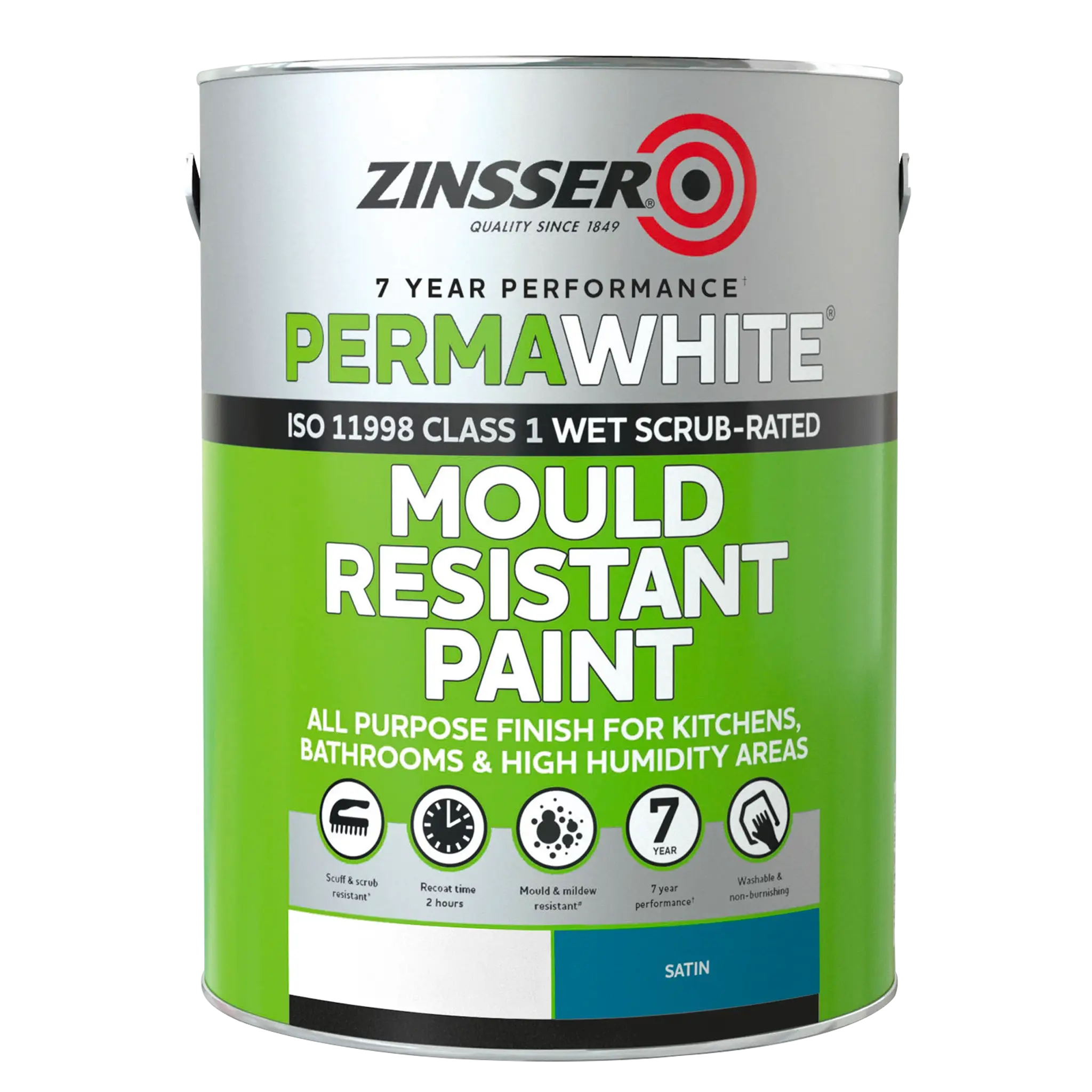 Zinsser Perma-White Interior Satin Paint