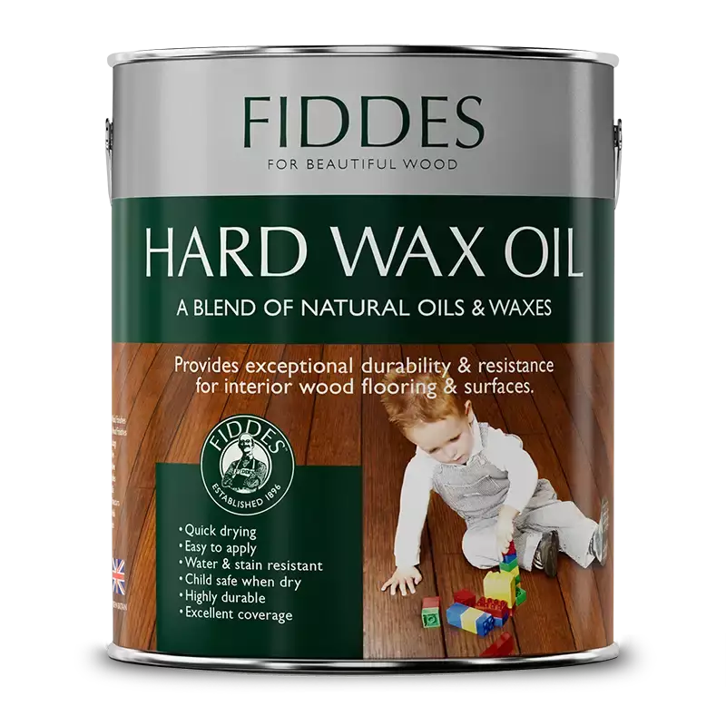Fiddes Hard Wax Oil - Variety Sizes & Colors (2.5LT Hard Wax Oil) (Dark Oak