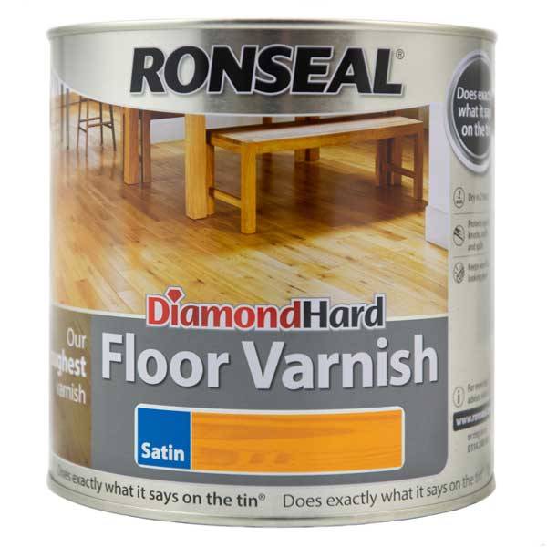Ronseal Diamond Hard Dark Oak Satin Floor Wood Varnish 2 5l Departments Diy At B Q