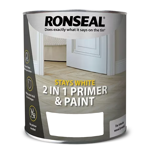 Ronseal Stays White 2 in 1 Primer and Paint