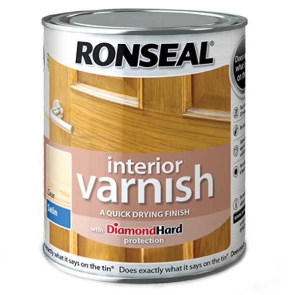 Ronseal Diamond Hard Interior Varnish Interior Wood Varnish
