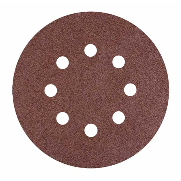 Starcke (Ersta) 8 Hole 125mm Aluminium Oxide Velcro Backed Sanding Discs