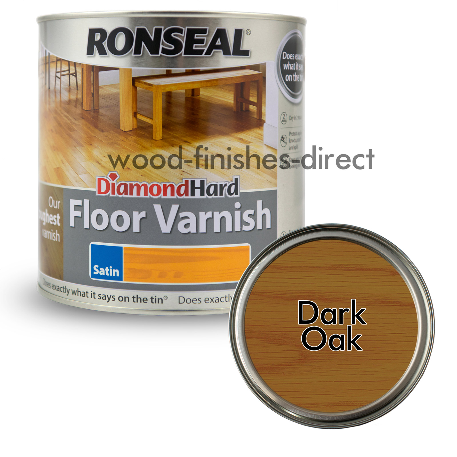 Ronseal Diamond Hard Varnish Light Oak Satin Mayota