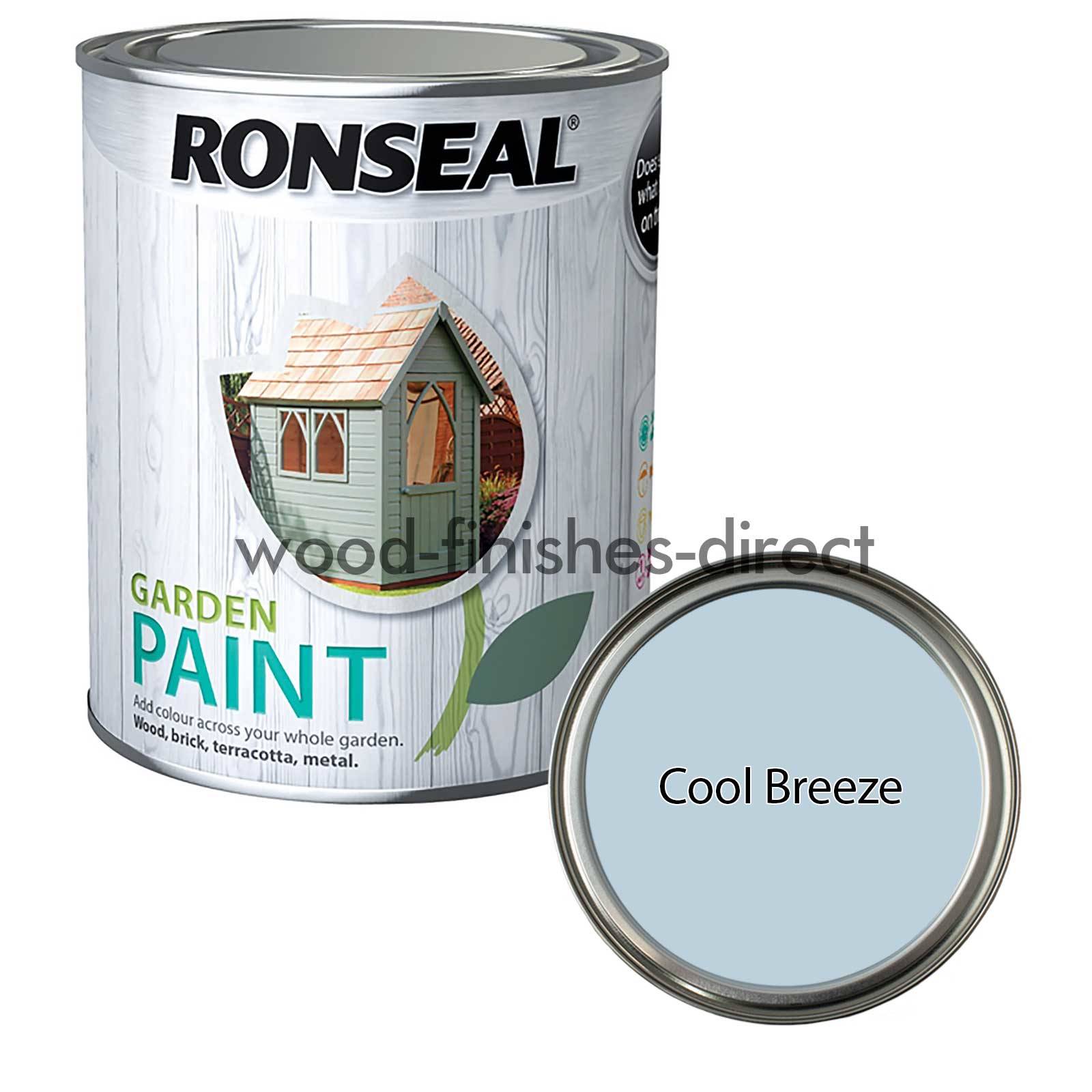 Ronseal Garden Paint All Colours Exterior Wood 250ml, 750ml & 2