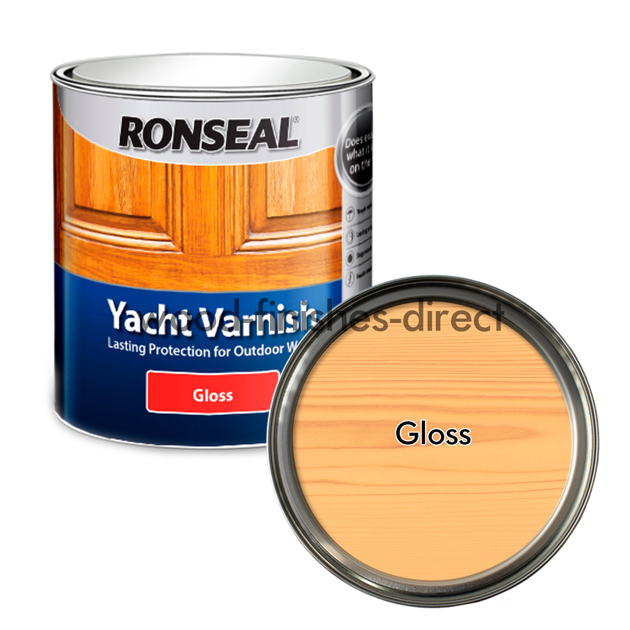 Ronseal Yacht Varnish - All Sizes & Sheens - UV & Water Resistant - Free P&P