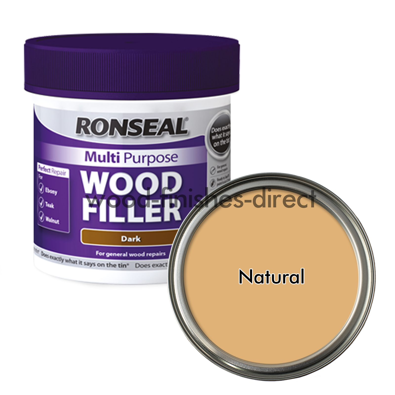 Ronseal Multi Purpose Wood Filler Tub 250g, 465g & 930g 6 Different