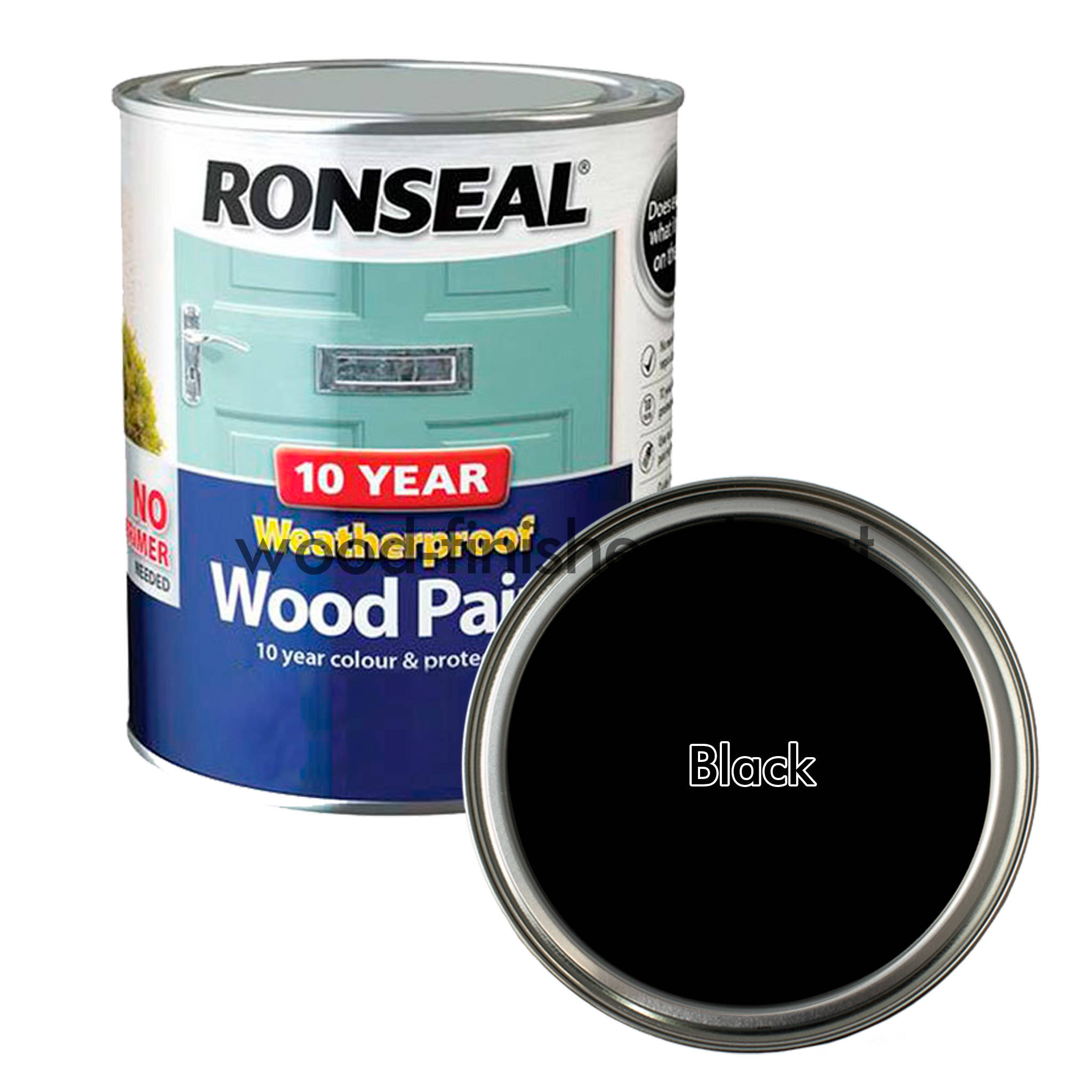Ronseal 10 Year Weatherproof Wood Paint - Satin - 2.5L - Self Priming